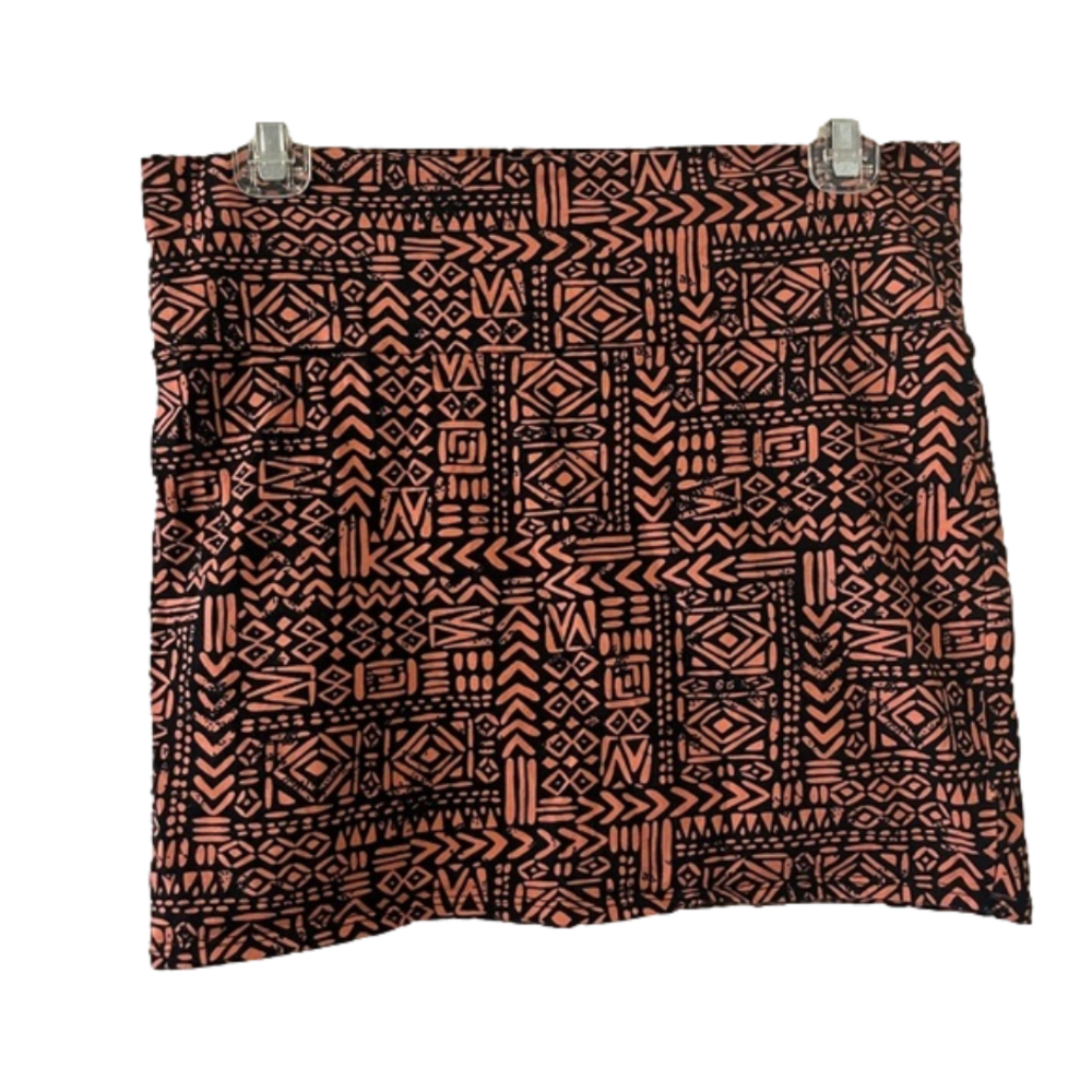 Charlotte Russe tribal print skirt L